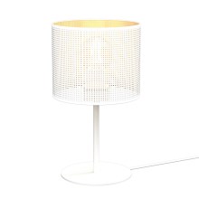 Настольная лампа LOFT SHADE 1xE27/60W/230V диаметр 18 см белая/золотая