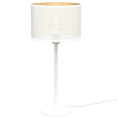 Настольная лампа LOFT SHADE 1xE27/60W/230V диаметр 25 см белая/золотая