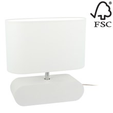 Настольная лампа MARINNA 1xE27/25W/230V бук - сертифицировано FSC