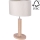 Настольная лампа MERCEDES 1xE27/40W/230V 46 см кремовый/дуб – сертифицировано FSC
