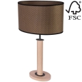 Настольная лампа MERCEDES 1xE27/40W/230V 60 см коричневый/дуб – сертифицировано FSC