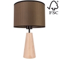Настольная лампа MERCEDES 1xE27/40W/230V диаметр 43 см коричневый/дуб – сертифицировано FSC