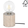 Настольная лампа TRABO 1xE27/25W/230V - сертифицировано FSC