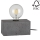 Настільна лампа STRONG DOUBLE 1xE27/25W/230V бетон – сертифіковано FSC