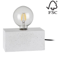 Настільна лампа STRONG DOUBLE 1xE27/25W/230V бетон – сертифіковано FSC