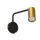Настінна лампа (бра) TINA 1xGU10/15W/230V чорний/золотий