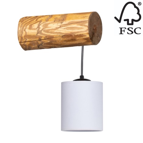 Настінна лампа FORESTA 1xE27/25W/230V сосна – сертифіковано FSC