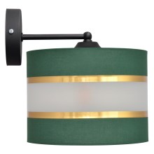 Настінна лампа HELEN 1xE27/60W/230V зелена/золотиста