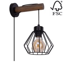 Настінна лампа MUG 1xE27/15W/230V сосна – сертифіковано FSC