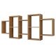 Настінна полиця TRIO 65x161 см коричневий