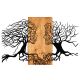 Настінний декор 58x92 см Дерево життя дерево/метал