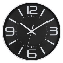 Настінний годинник 1xAA 29 см чорний