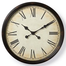 Настінний годинник 1xAA діаметр 50 см бежевий/чорний