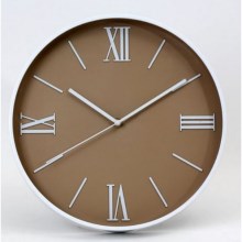 Настінний годинник 1xAA коричневий/білий