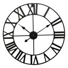 Настінний годинник 1xAA ⌀ 60 см чорний