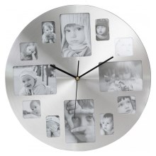 Настінний годинник з рамками на фотографії 1xAA