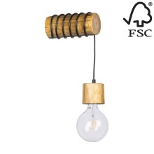 Настінний світильник PINO 1xE27/25W/230V сосна – сертифіковано FSC