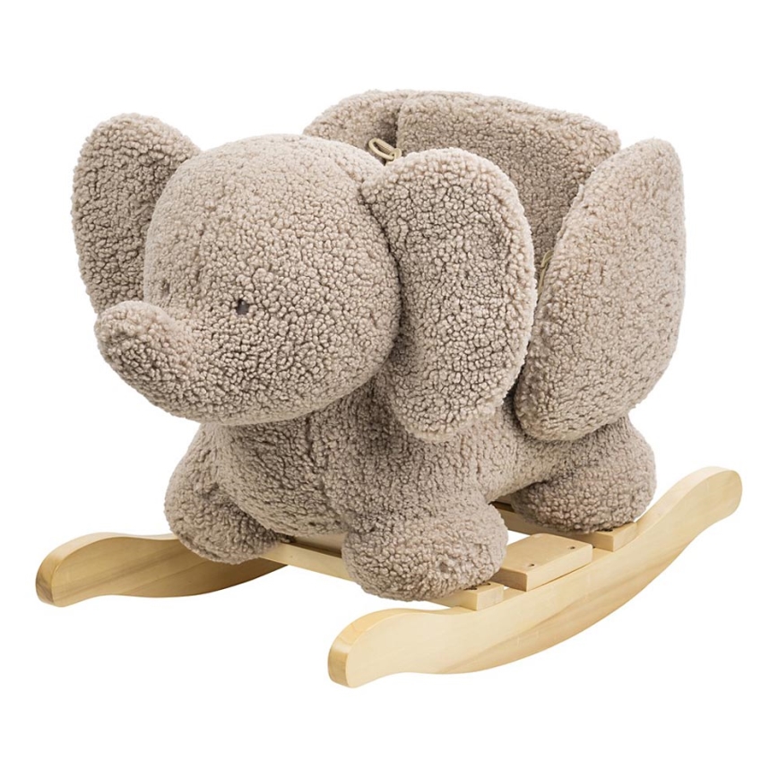 Nattou - Гойдалка TEDDY слон коричневий