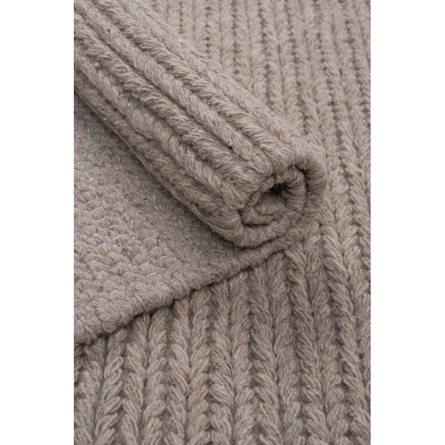 Натуральний килим ФІР ВУЛ 70x140 см 2600 г/м2 бежевий