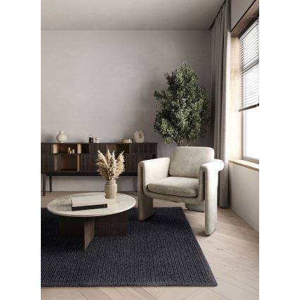 Натуральний килим FIR WOOL 120x170 cm 2600 g/m2 антрацит