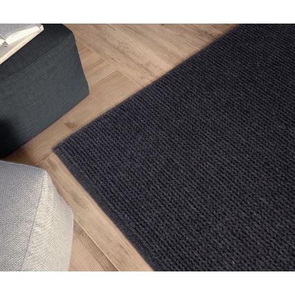 Натуральний килим FIR WOOL 120x170 cm 2600 g/m2 антрацит