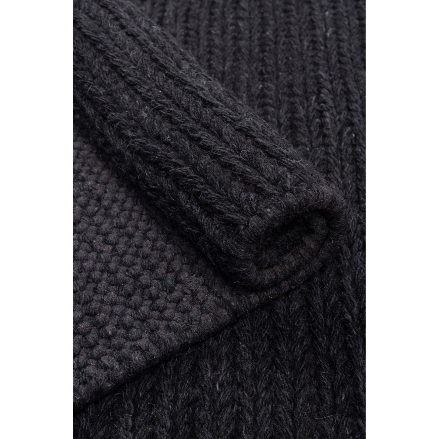 Натуральний килим FIR WOOL 120x170 cm 2600 g/m2 антрацит