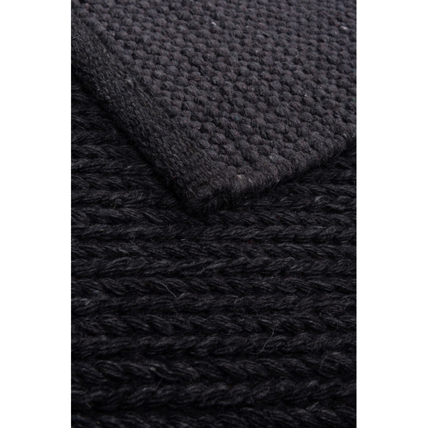 Натуральний килим FIR WOOL 120x170 cm 2600 g/m2 антрацит