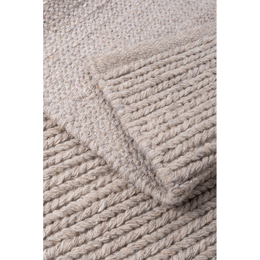 Натуральний килим FIR WOOL 120x170 cm 2600 g/m2 бежевий