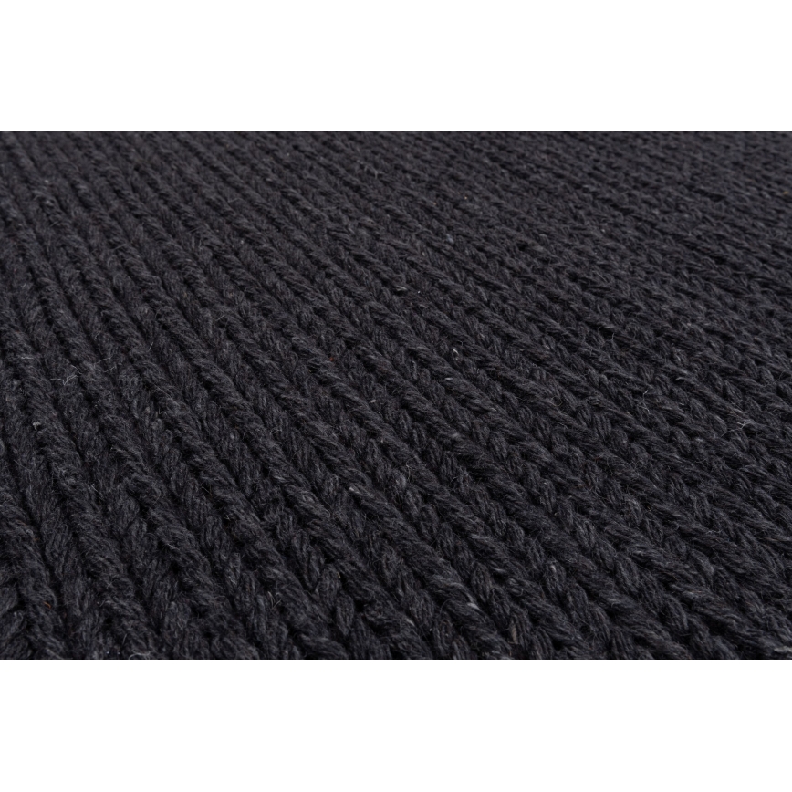 Натуральний килим FIR WOOL 70x140 см 2600 г/м² антрацит