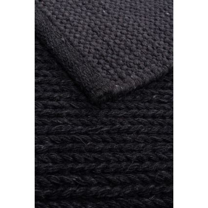 Натуральний килим FIR WOOL 70x140 см 2600 г/м² антрацит