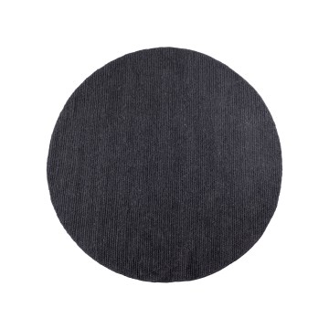 Натуральний круглий килим FIR WOOL 160 см 2600 г/м² антрацит