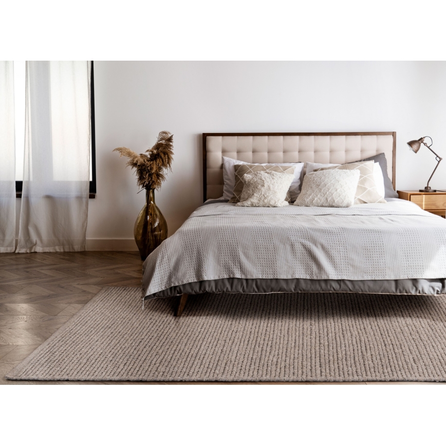Натуральный ковер FIR WOOL 120x170 cm 2600 g/m2 бежевый