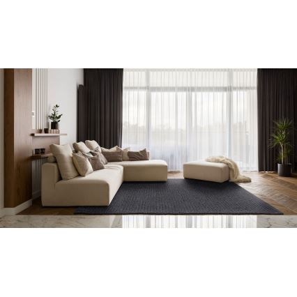 Натуральный ковёр FIR WOOL 120×170 см — плотность 2600 г/м², антрацит
