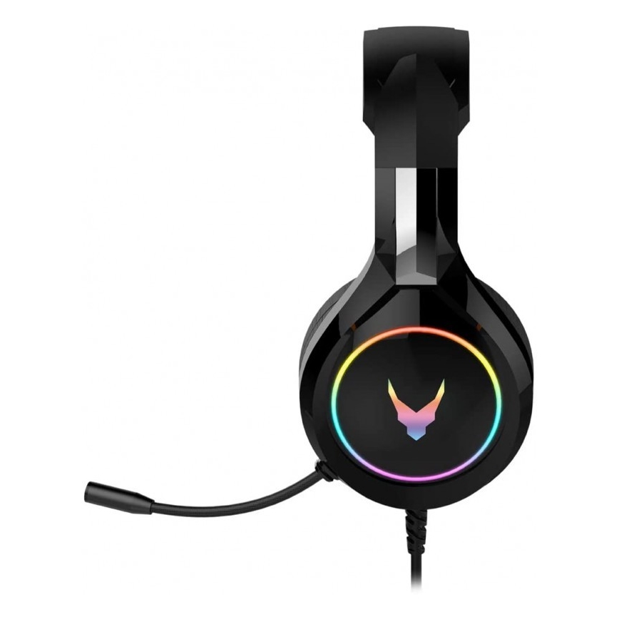 Наушники с микрофоном VARR GAMING RGB USB черный