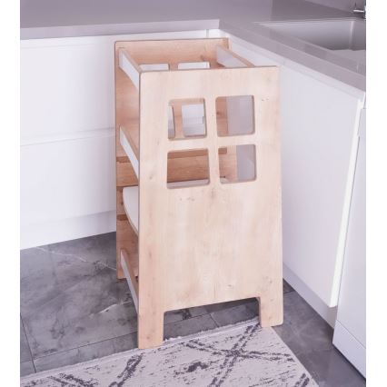 Навчальна вежа KULE 90x50 cm коричнева/біла