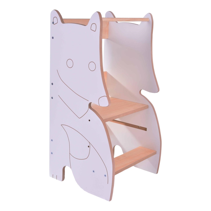 Навчальна вежа FOX біла/клен