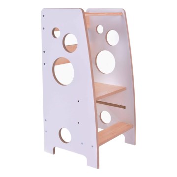 Навчальна вежа LINDA біла/клен