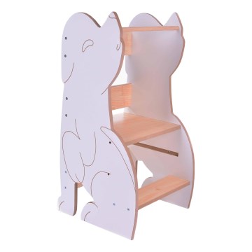 Навчальна вежа WOLF біла/клен