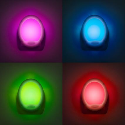 Навігаційний LED світильник в розетку LED/1,5W/230V кольоровий