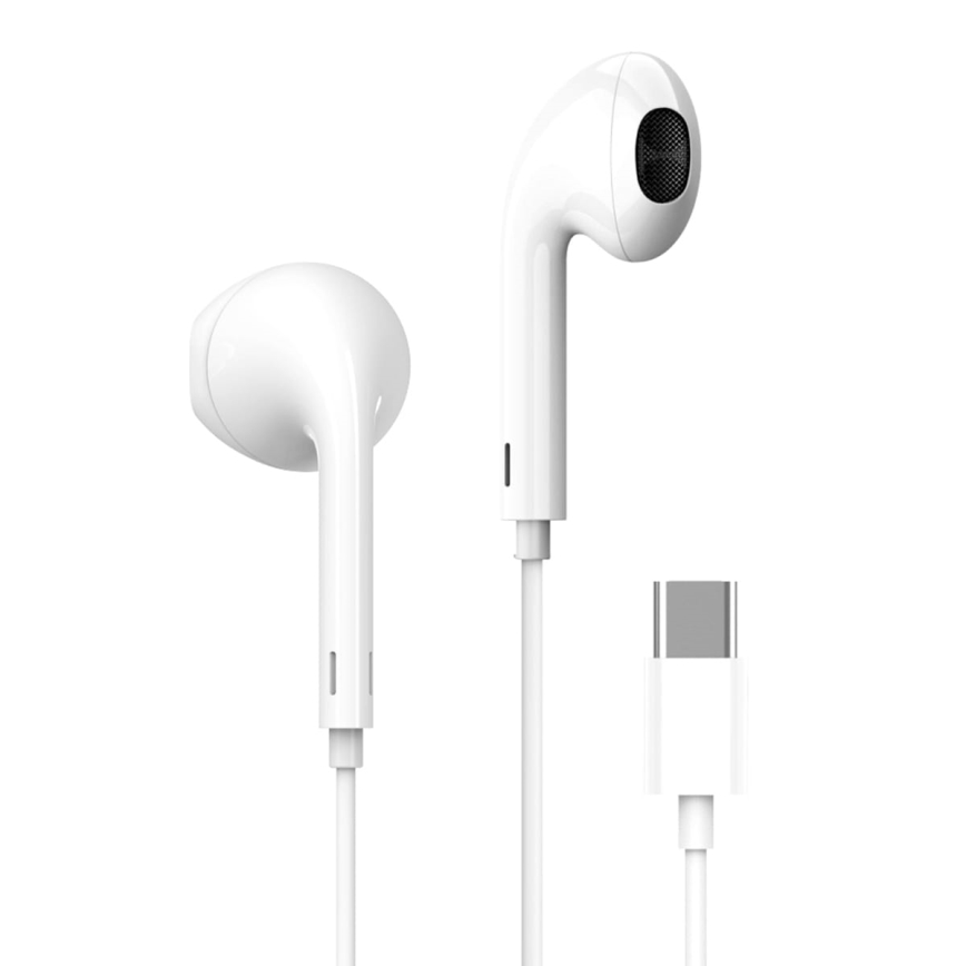Навушники з мікрофоном USB-C білі
