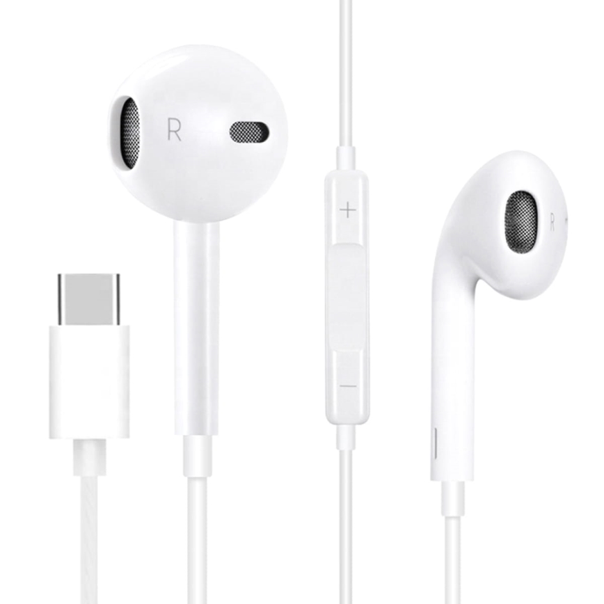 Навушники з мікрофоном USB-C білі