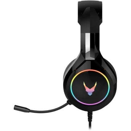Навушники з мікрофоном VARR GAMING RGB USB чорний