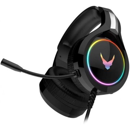 Навушники з мікрофоном VARR GAMING RGB USB чорний