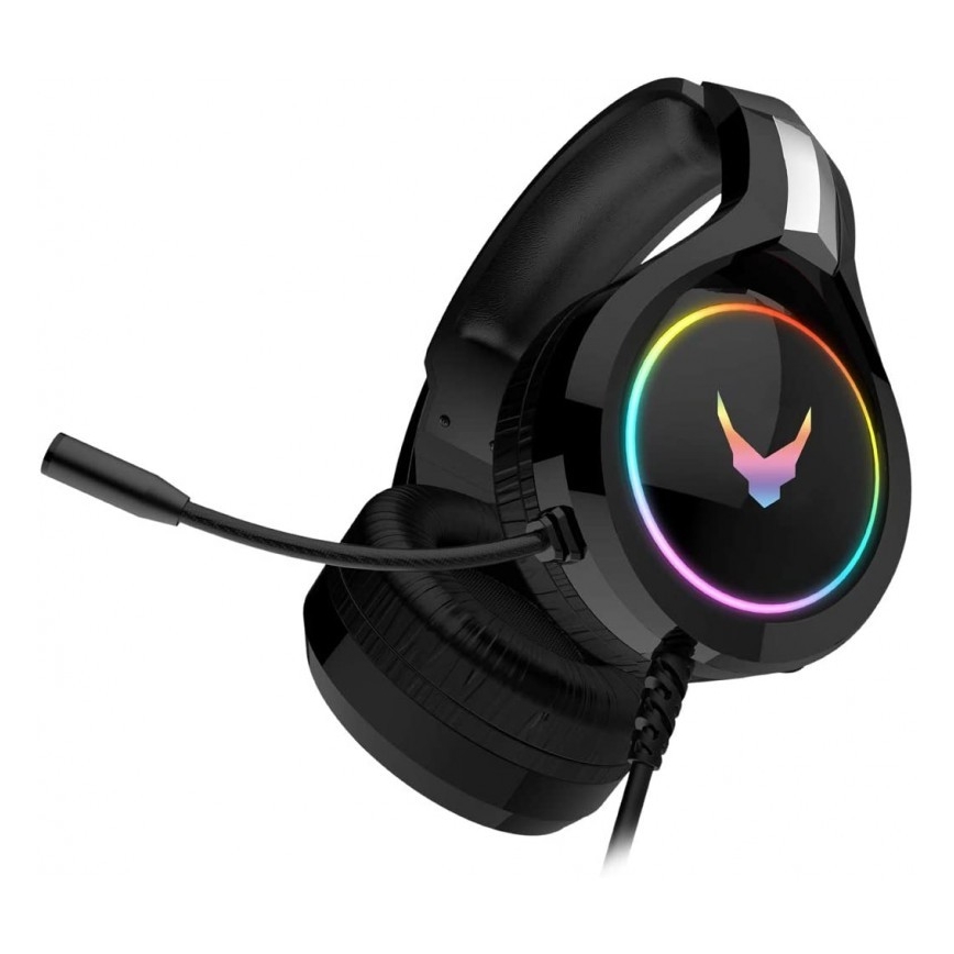 Навушники з мікрофоном VARR GAMING RGB USB чорний