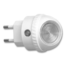 Навігаційний LED світильник в розетку з датчиком LED/0,4W/230V