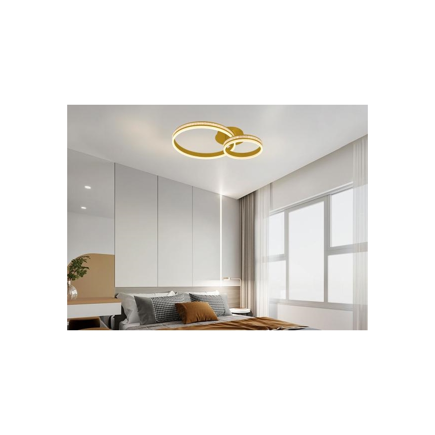 Накладна LED-люстра з регулюванням яскравості LED/110W/230V 3000-6500K + пульт дистанційного керування