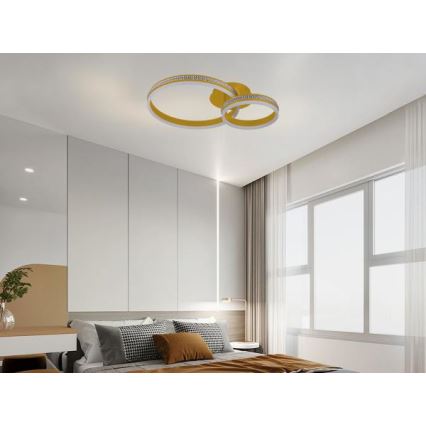 Накладна LED-люстра з регулюванням яскравості LED/110W/230V 3000-6500K + пульт дистанційного керування