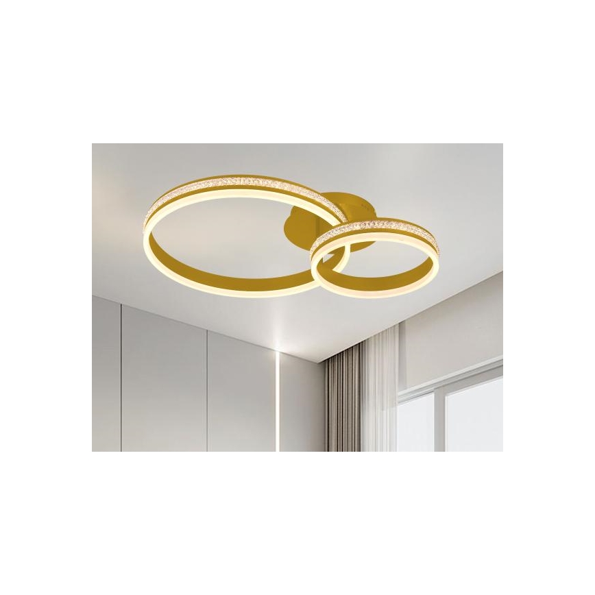 Накладна LED-люстра з регулюванням яскравості LED/110W/230V 3000-6500K + пульт дистанційного керування