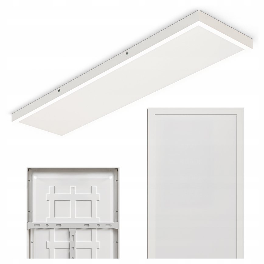 Накладна LED-панель 60W/230V 30x120 см біла