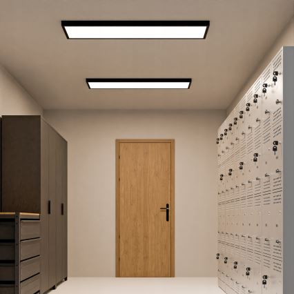 Накладна LED-панель 60W/230V 30×120 см, чорна